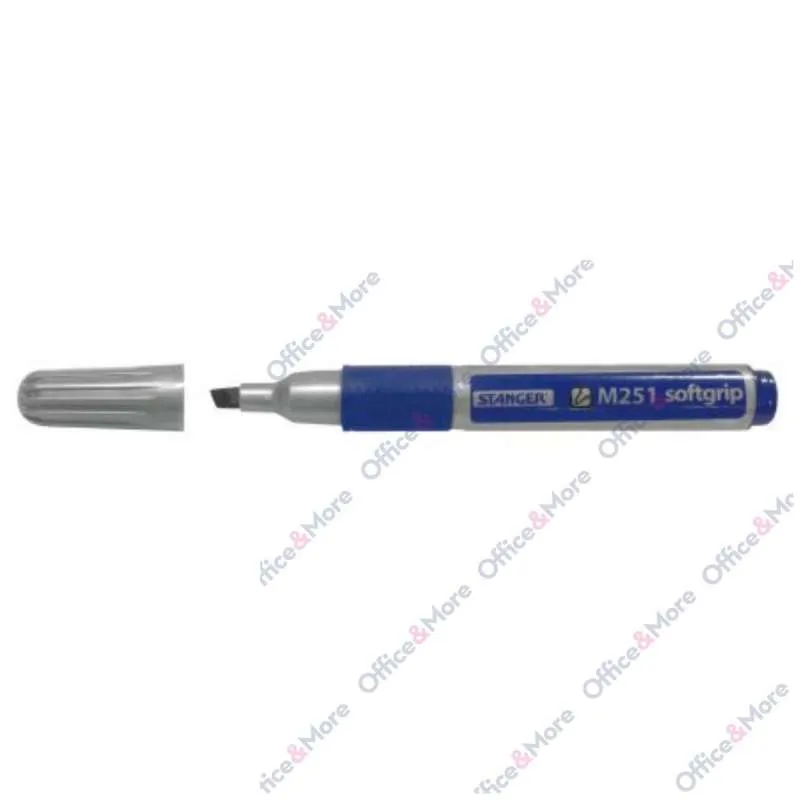 STANGER MARKER PERMANENT GRIP 1-4MM KOSI PLAVI 251 