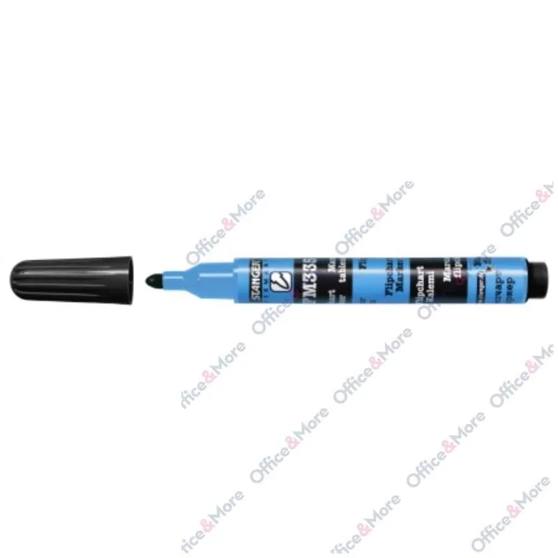 STANGER MARKER ZA FLIPCHART OBLI CRNI FM335 713000 