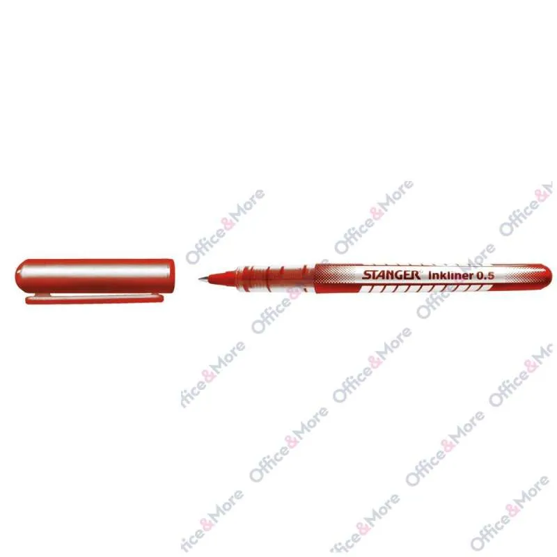 STANGER ROLER SA TEČNIM MASTILOM 0,5MM CRVENA 