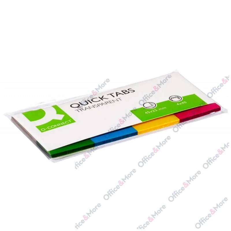 Q-CONNECT SLP INDEKS PVC 25X45   4X50L 