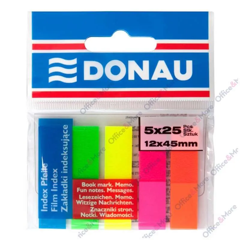 DONAU INDEKS PVC 12X45 MM 5X25 LISTIĆA 