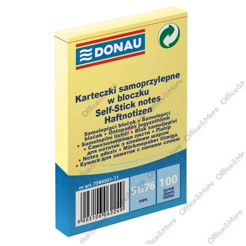 DONAU SLP LISTIĆI ZA PORUKE 51X76 ŽUTA 100 LISTIĆA 