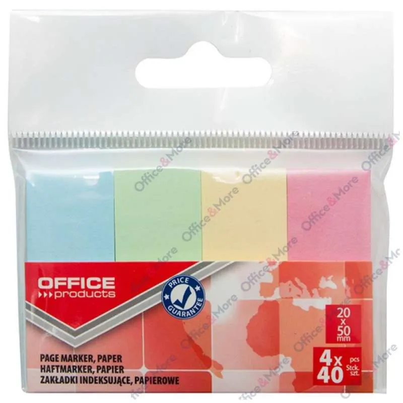 OFFICE PR. INDEKS PAPIRNI 20MM X 50MM,4X40 L 