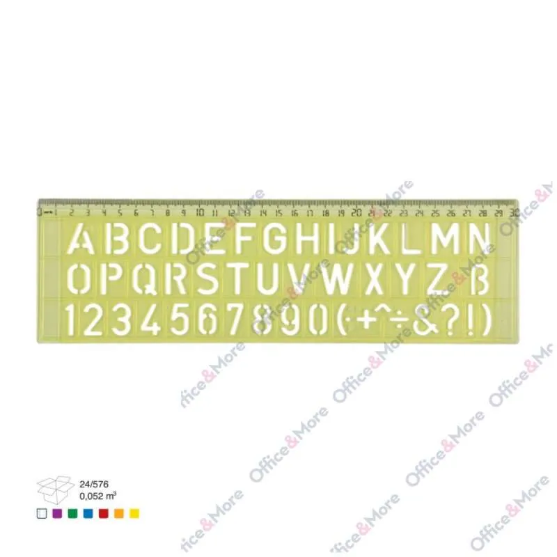 ARK LENJIR ŠABLON SLOVA-BROJEVI 30CM 034 