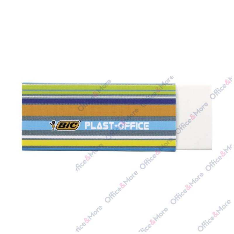 Gomme BIC Plast-Office Sans PVC - Blister De 1 Pièce, Blanc - Pour Papier, Effaçage Propre Et écologique
