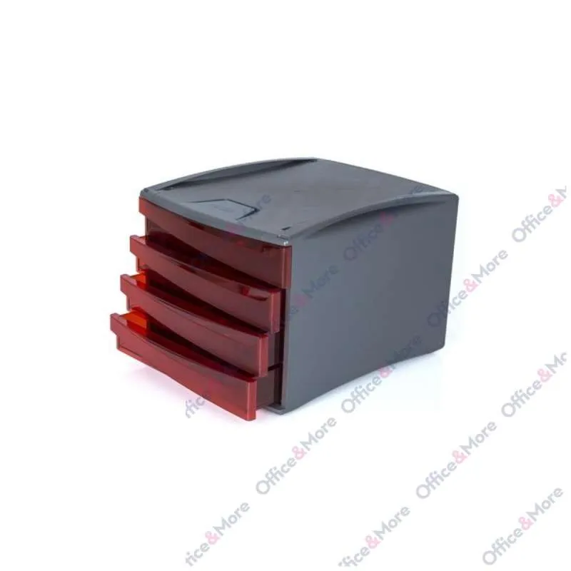 FELLOWES BOKS SA 4 FIOKE TRANSP.CRVENA-19601 G2D 