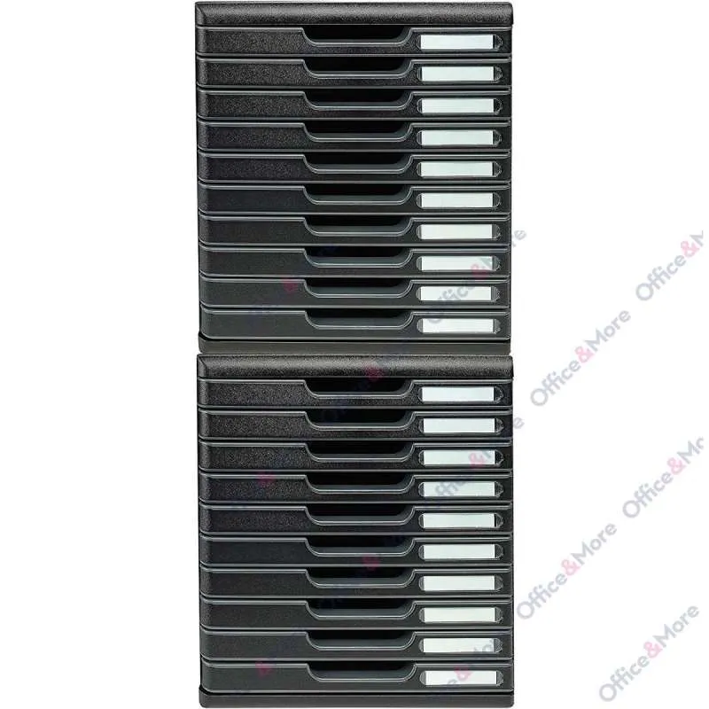 EXACOMPTA BOKS 10 FIOKA CRNA MODULO A4 