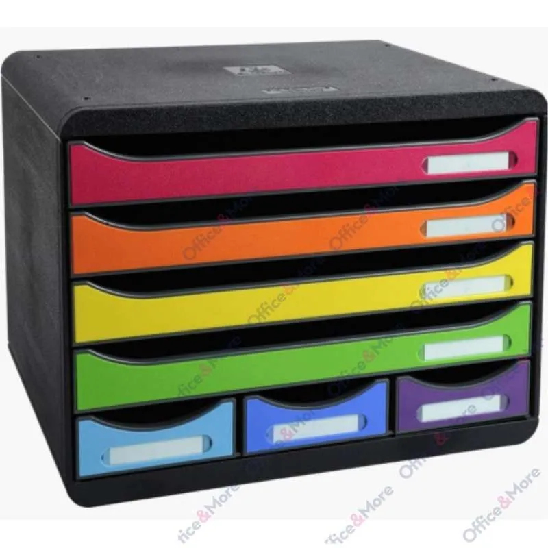 EXACOMPTA BOKS 7 FIOKA CRNA-BOJA FIOKE STORE-BOX 