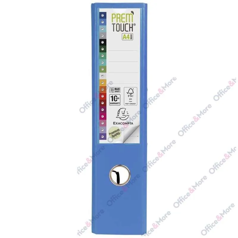 EXACOMPTA REGISTRATOR PREMIUM A4 8CM PLAVA 53342E 