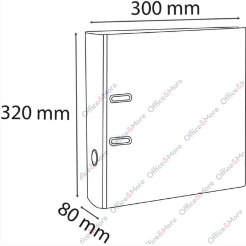 EXACOMPTA REGISTRATOR PREMIUM A4 8CM ORANŽ 53344E 