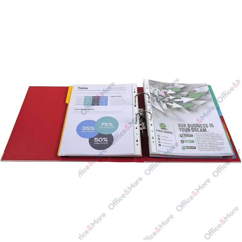 EXACOMPTA REGISTRATOR PREMIUM A4 8CM CRVENA 53345E 