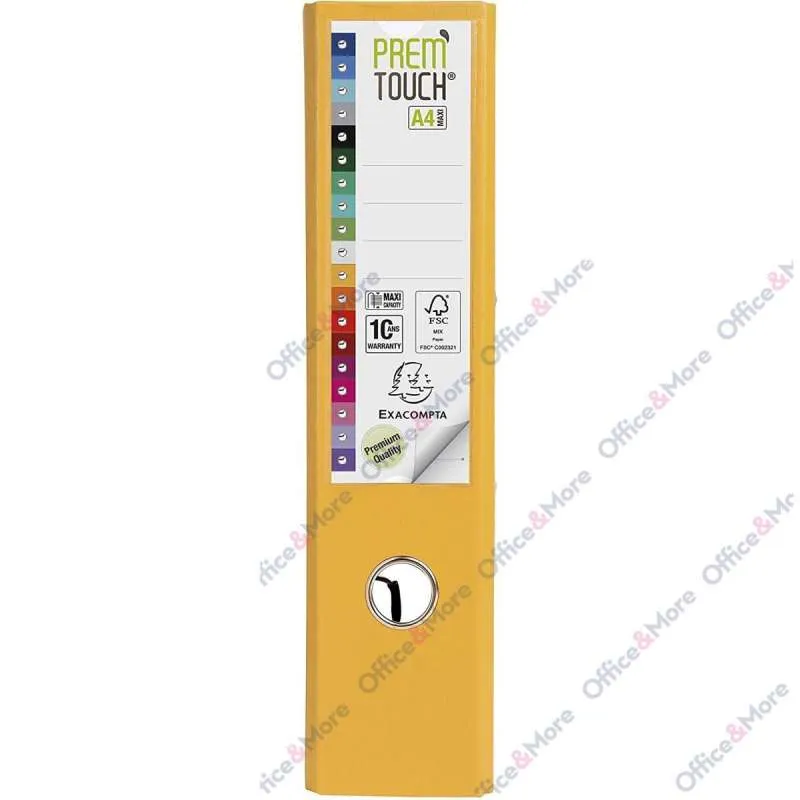 EXACOMPTA REGISTRATOR PREMIUM A4 8CM ŽUTA 53349E 