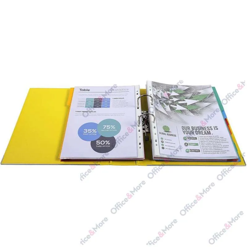 EXACOMPTA REGISTRATOR PREMIUM A4 8CM ŽUTA 53349E 