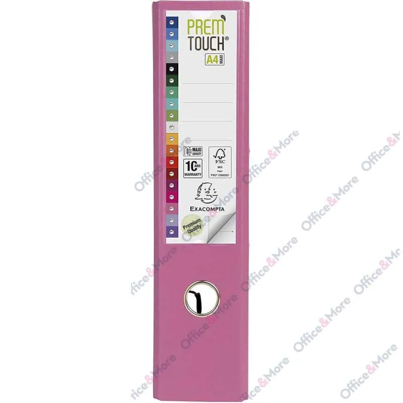 EXACOMPTA REGISTRATOR PREMIUM A4 8CM PINK 53355E 
