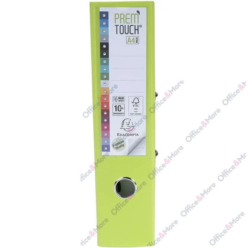 EXACOMPTA REGISTRATOR PREMIUM A4 8CM LIMETA ZEL. 