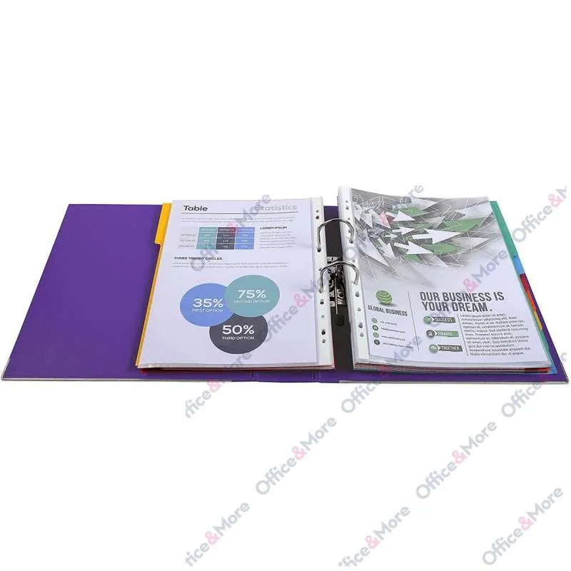 EXACOMPTA REGISTRATOR PREMIUM A4 8CM LJUBIČASTA 
