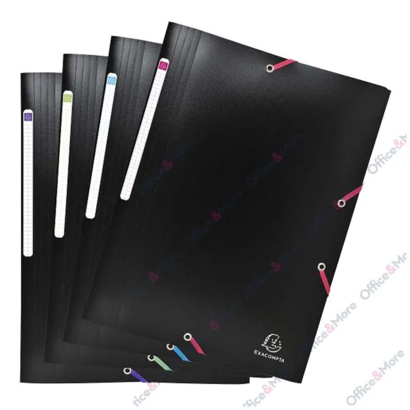 EXACOMPTA FASCIKLA PP SA GUM BLACK OFFICE 