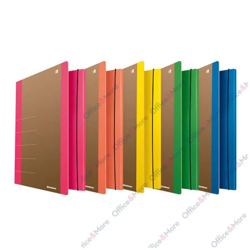 DONAU FASCIKLA SA GUMOM, TRI KLAPNE, NEON PINK 