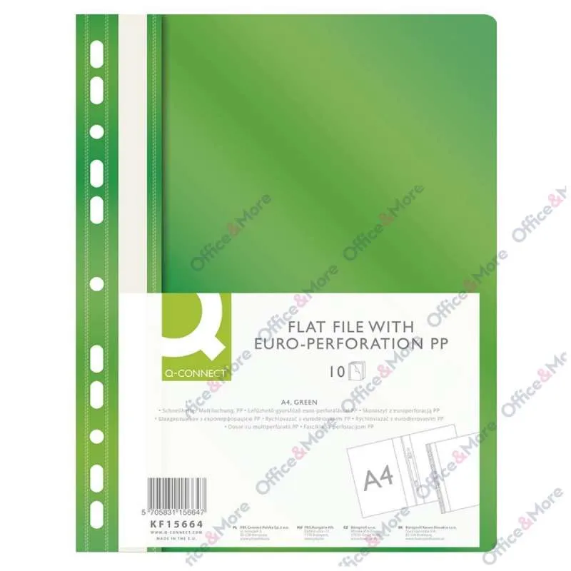 Q-CONNECT FASCIKLA EVRO PER.POLUMEHANIZAM ZELENA 