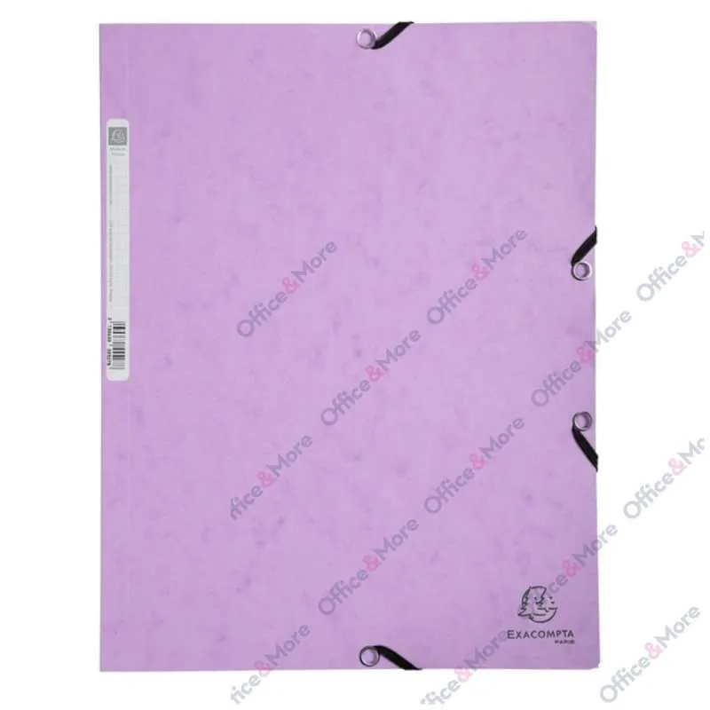 EXACOMPTA FASCIKLA KARTON PASTEL LILA. 2 GUME 400G 