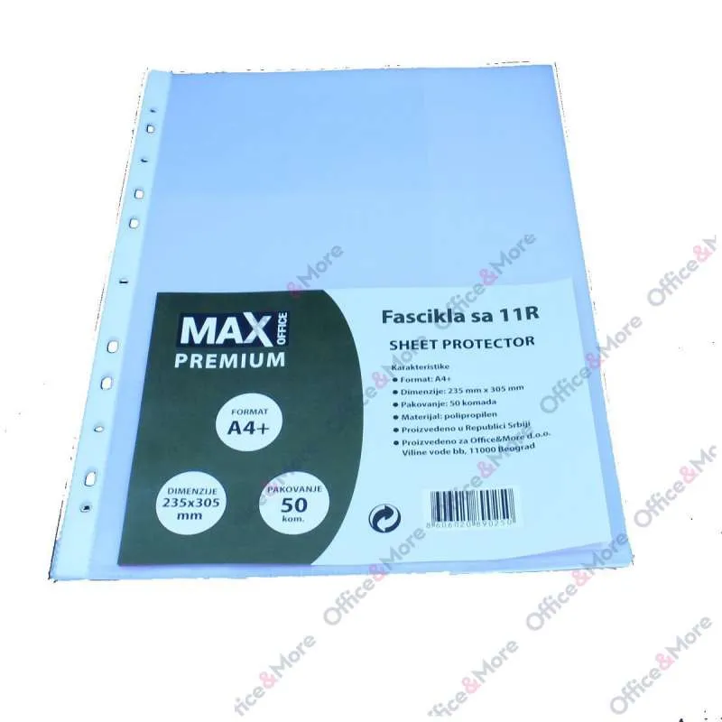 MAX OFFICE FOLIJA U 100MY KRIST PROŠ PAK50 235X305 