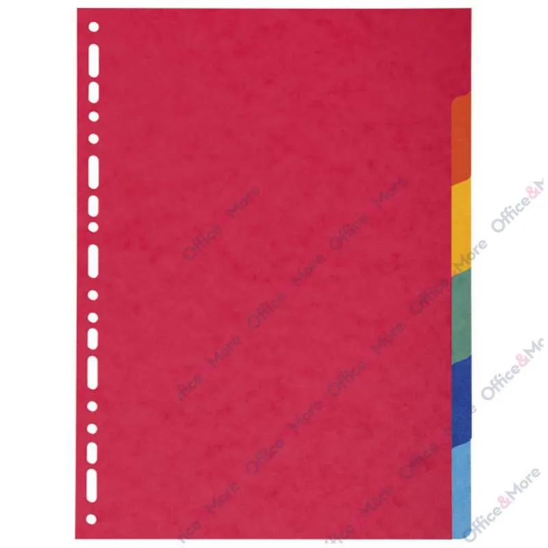 EXACOMPTA PREGRADNI KARTON A4, 6 BOJA, REC. 220g 