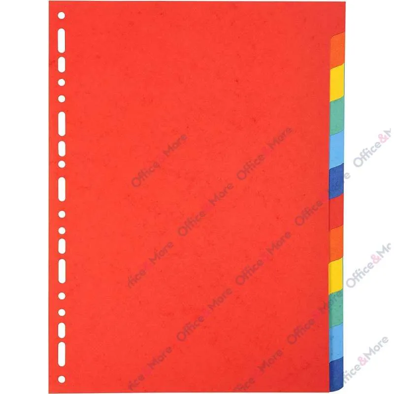 EXACOMPTA PREGRADNI KARTON A4, 10 BOJA, REC. 220g 
