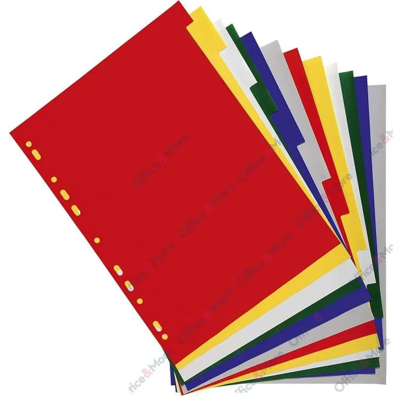 EXACOMPTA PREGRADNI INDEKS PP A4+, 12 BOJA 0.12mm 