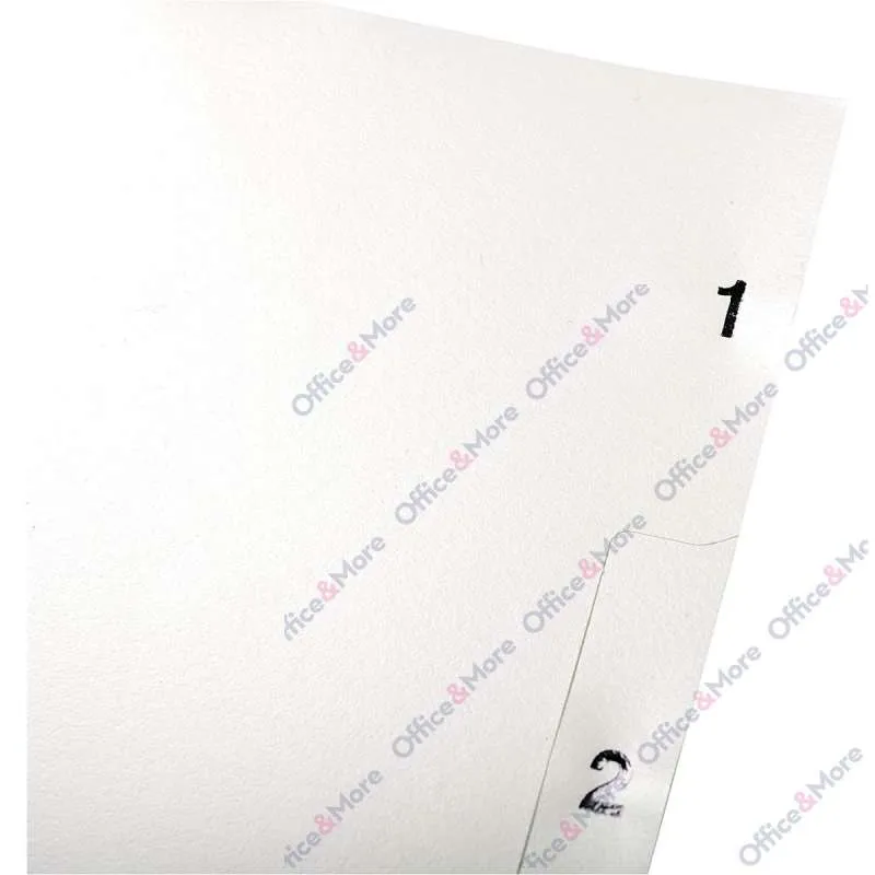 EXACOMPTA PREGRADNI INDEKS PP A4, SIVA BROJ 1-5 