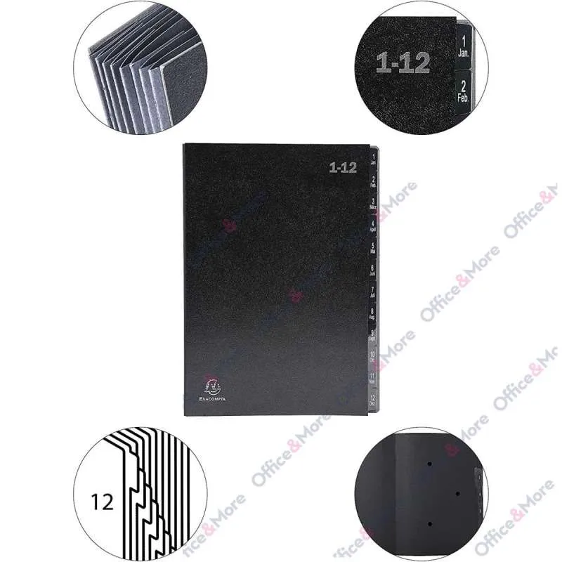EXACOMPTA FOLDER SA 12 PREGRADA 1-12 CRNA ECONOMIC 