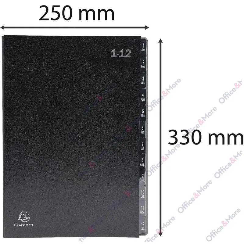 EXACOMPTA FOLDER SA 12 PREGRADA 1-12 CRNA ECONOMIC 