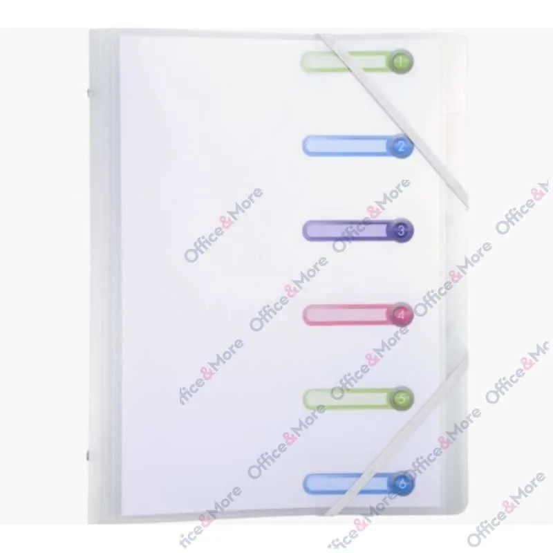 EXACOMPTA FOLDER SA 6 PREGRADA PP TRANSPARENT 