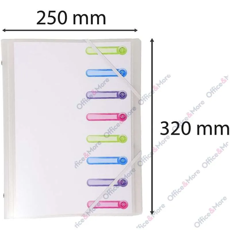 EXACOMPTA FOLDER SA 8 PREGRADA PP TRANSPARENT 