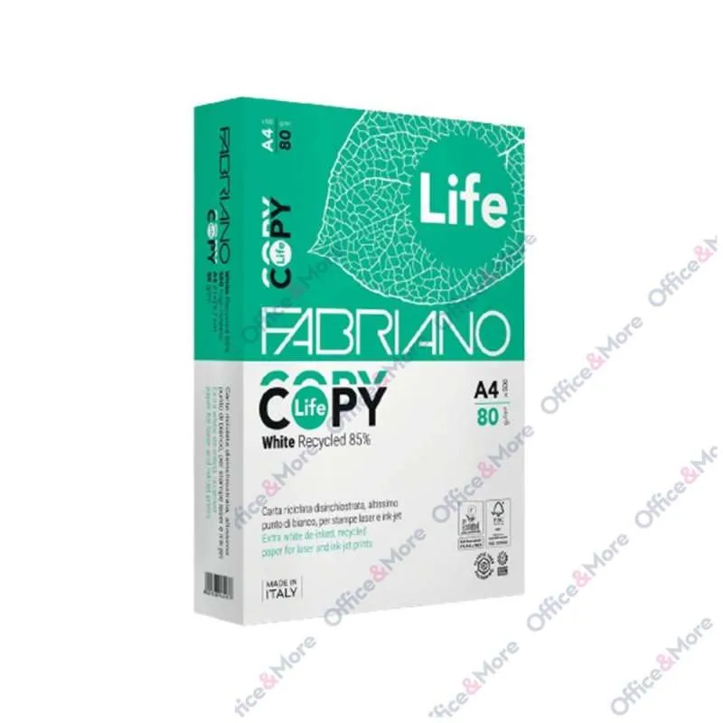 FABRIANO FTK A4 80G RECIKLIRAN 1 RIS 85% COPY LIFE 