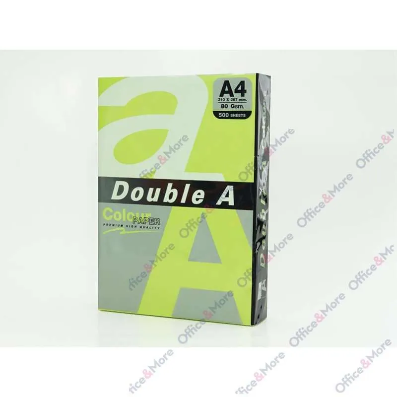 DOUBLE A FTK A4 80G 100L NEON ZELENA (GREEN) 