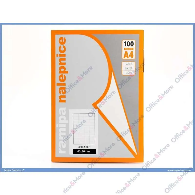 OM SLP ETIKETE FOLIJA PROVIDNE 210x297 -LIST 