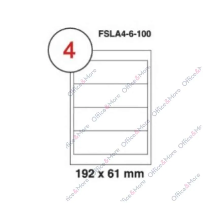 OM SLP ETIK 192X61 PAK.100 ZA REGISTRATORE ŠIROKE 