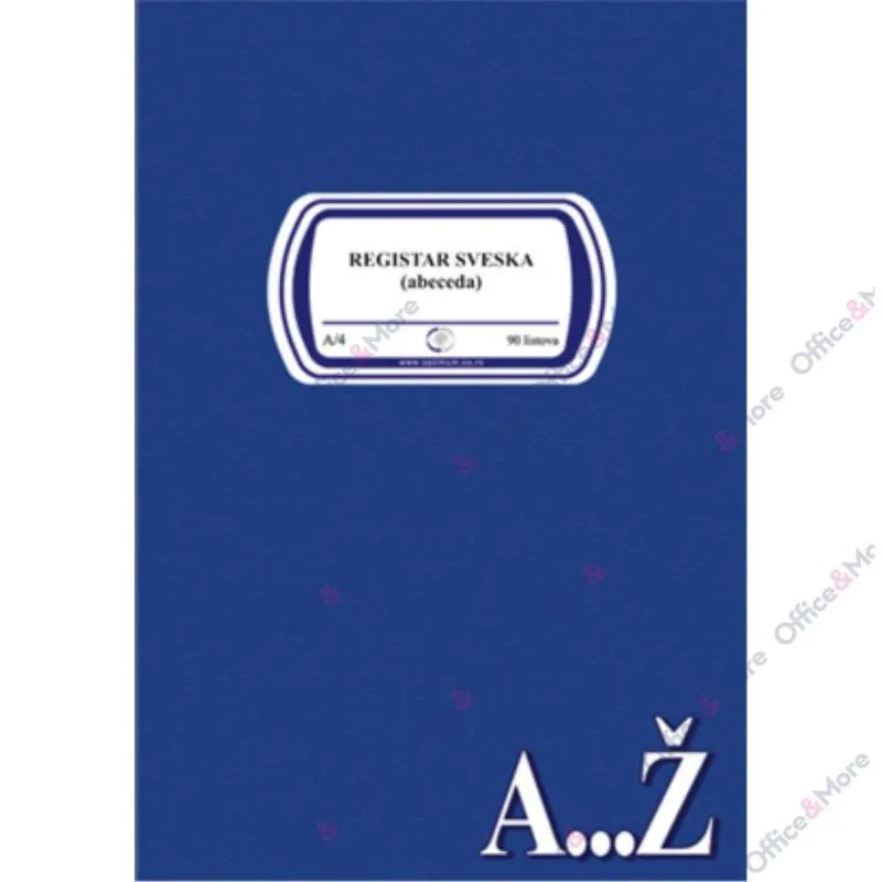 SVESKA A4 A-Z, LATINICA, 90L, TP,  3196 