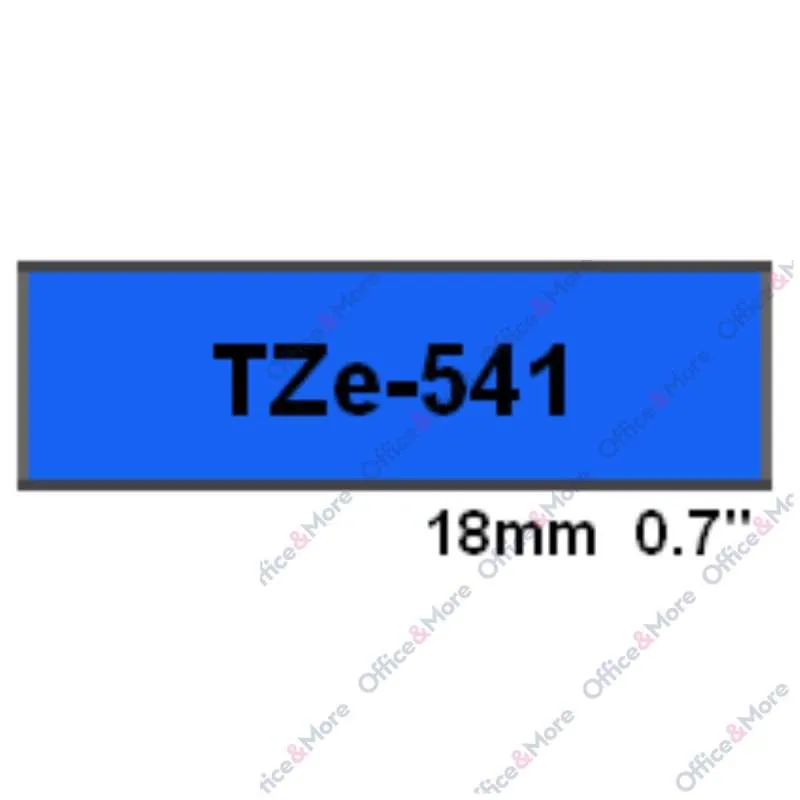 BROTHER TRAKE 18mm CRNO NA PLAVO TZe-541 