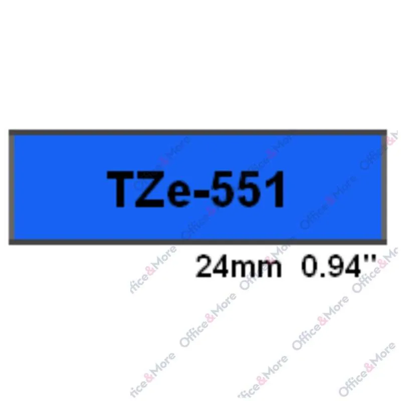 BROTHER TRAKE 24mm CRNO NA PLAVO TZe-551 