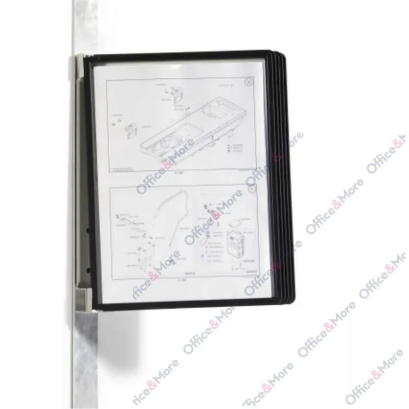 DURABLE STALAK ZIDNI MAGNETNI SA 5 RAMOVA CRNIH 
