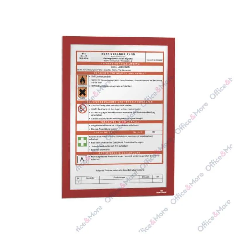 DURABLE SLP FOLIJA MAGNETNO ZATVARANJE A4 CRVENA 