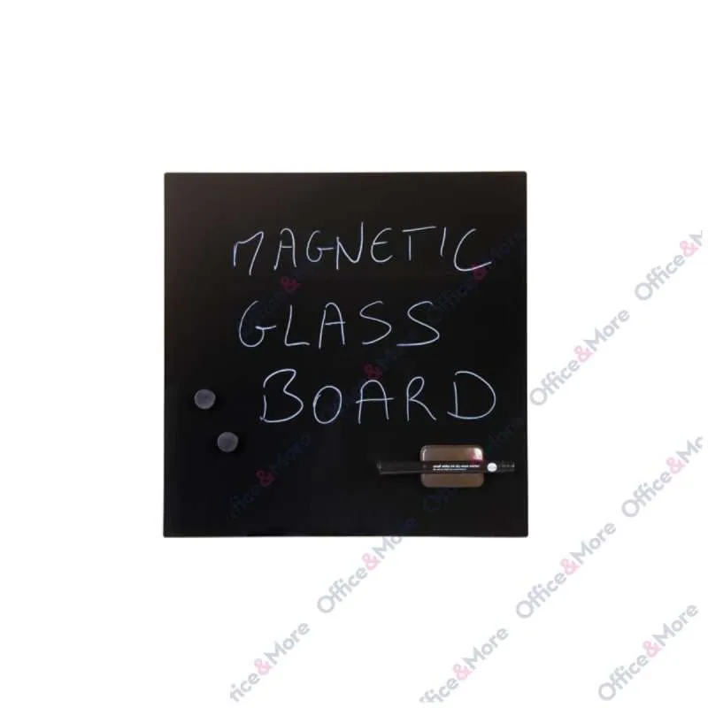 Bi-O STAKLENA MAGNETNA TABLA 38X38CM CRNA 