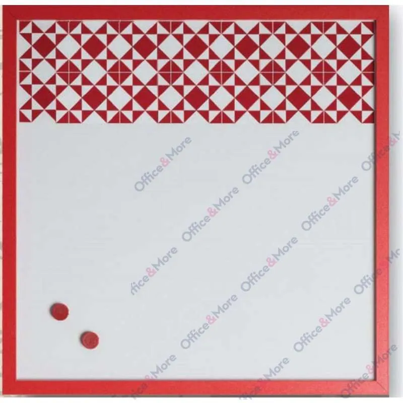 Bi-O MAGNETNA TABLA 45X45CM CRVENI RAM 058359 
