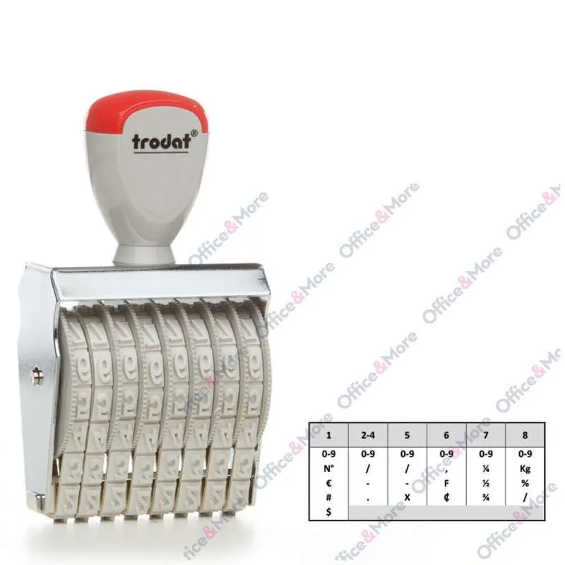 TRODAT NUMERATOR 8 CIFARA 7MM 1578 