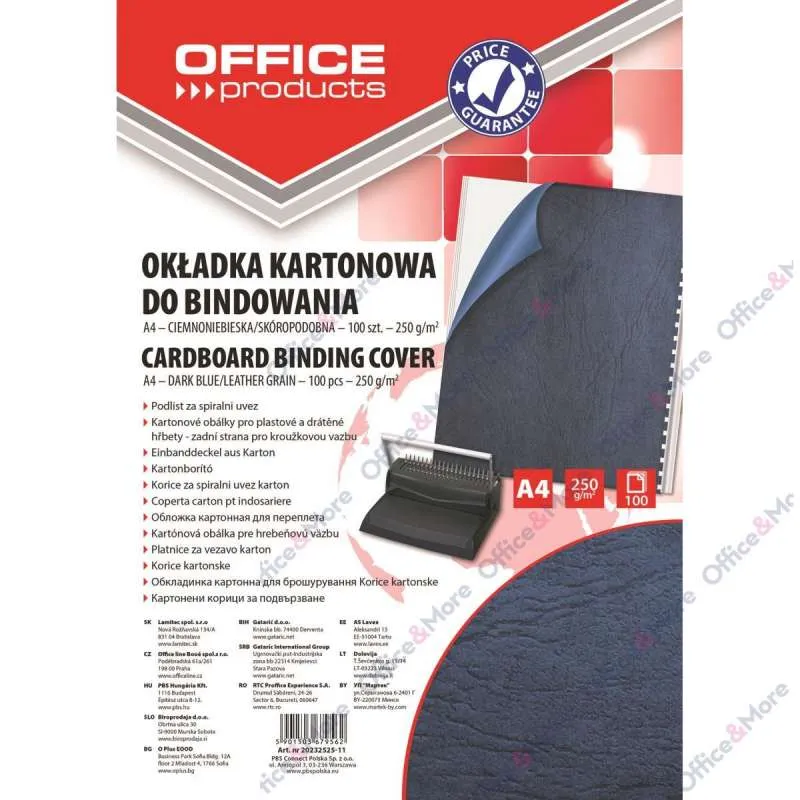 KARTONSKE KORICE 250g PLAVE A4 PAK.100 - 20232525 