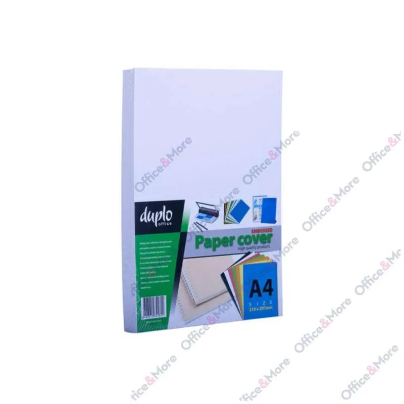 DUPLO KARTONSKE KORICE ZA KORIČENJE 230GR BELA 