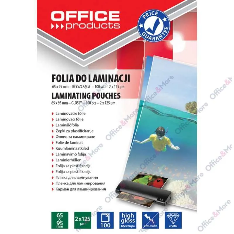 FOLIJA ZA PLASTIFIKAC.65x95/125mic PAK100-20325835 