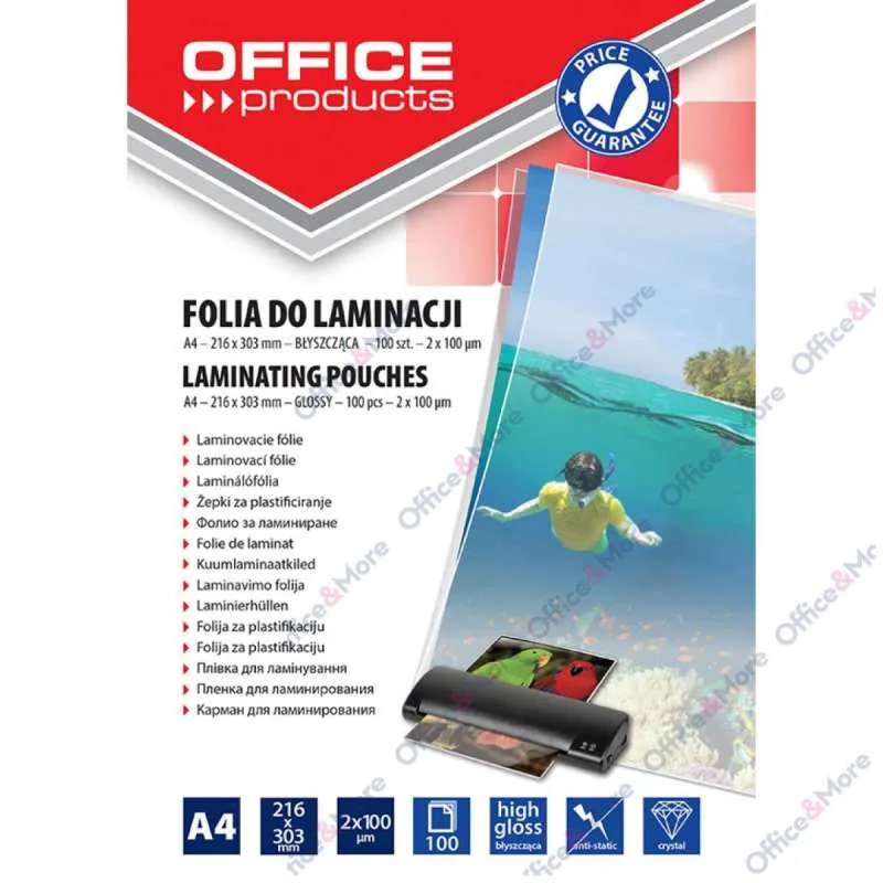 FOLIJA ZA PLASTIFIKACIJU A4/100mic PAK100-20325425 