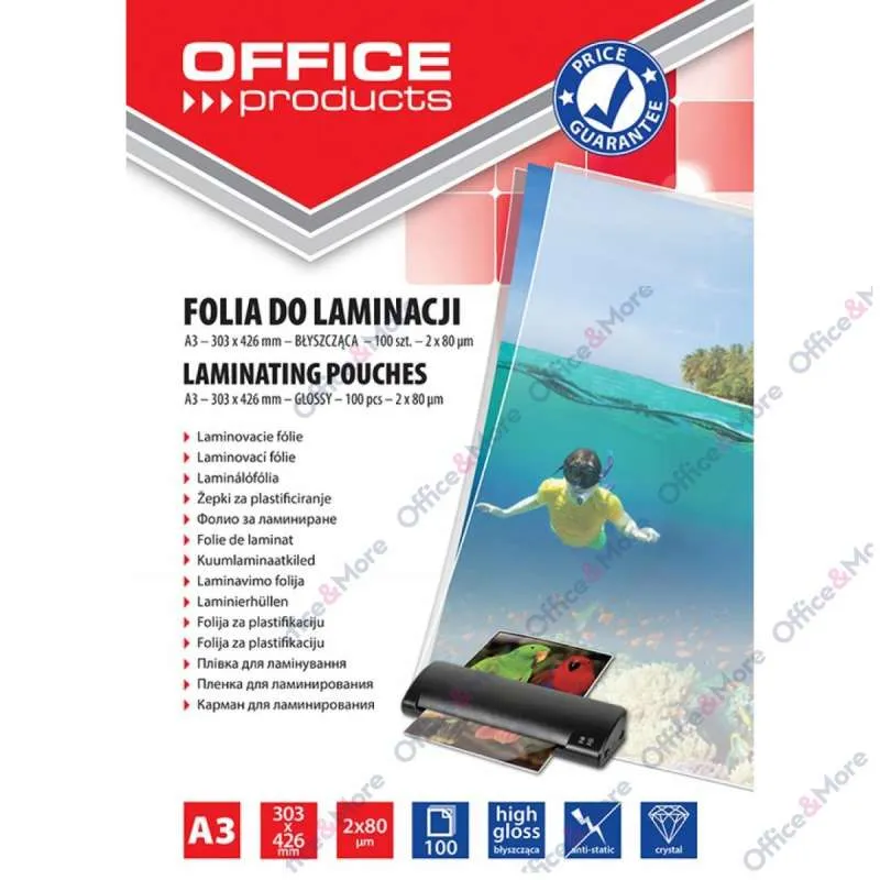 FOLIJA ZA PLASTIFIKACIJU A3/80mic PAK.100-20325615 